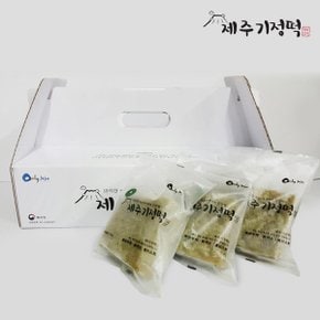 [제주기정떡] 자연발효 건강떡 쑥(개별포장) 1.9kg / 총 64조각