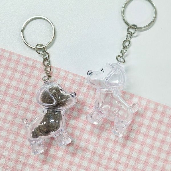 반려동물 강아지 고양이 털 보관 메모리얼 캡슐 키링 (WFJGSJE)