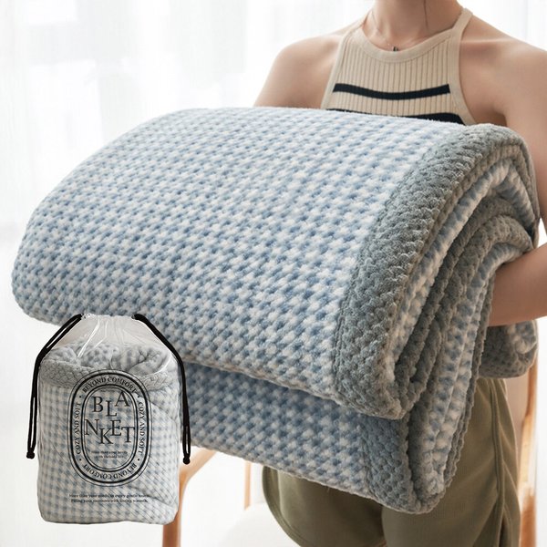 그레이시 부드러운 극세사 양면 패턴담요 (특대형/150x200)