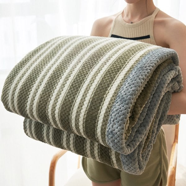 그레이시 부드러운 극세사 양면 패턴담요 (특대형/150x200)