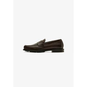 Massimo Dutti 마시모 두띠 텀블드 가죽 로퍼 - 모카신 다크 브라운 8101813