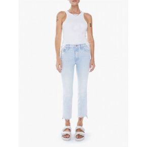 5324978 Mother The Insider Crop Step Fray Jeans In Smooth Sailing