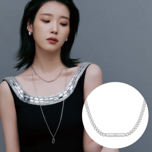 [아이유 PICK] UNIS 체인 목걸이 S (JJUNN04BS501SW450)