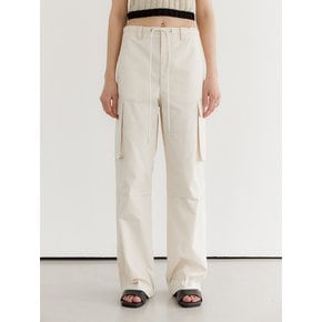 Utility pocket wide pants_Ivory