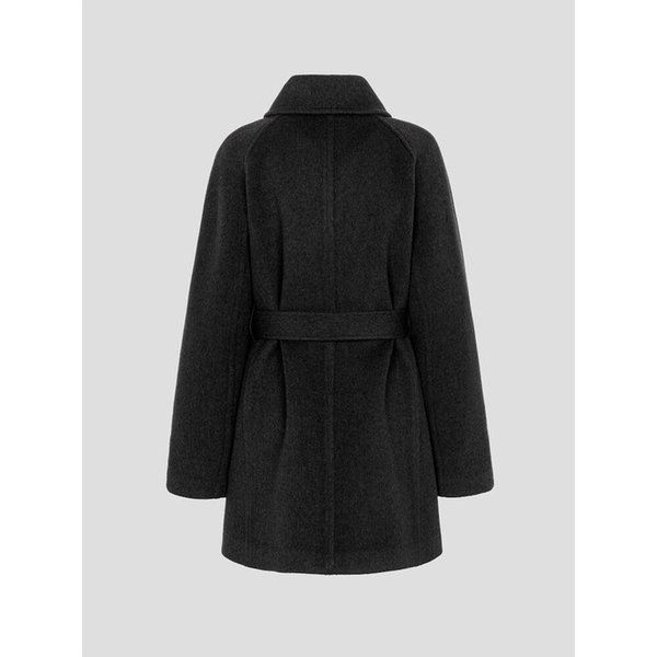 Belted Midi Coat  Black (KE5X30M125)