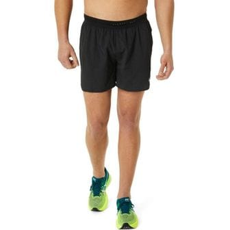 아식스 남녀공용 Laufshorts Ventilate 5인치 쇼트 반바지 2011C386 001 S 퍼포먼스 블랙 758381