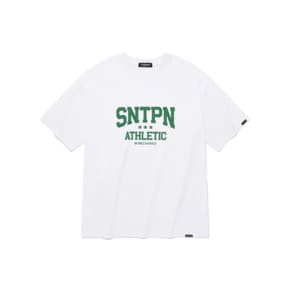 SP ATHLETIC SNTPN LOGO T SHIRTS-WHITE GREEN