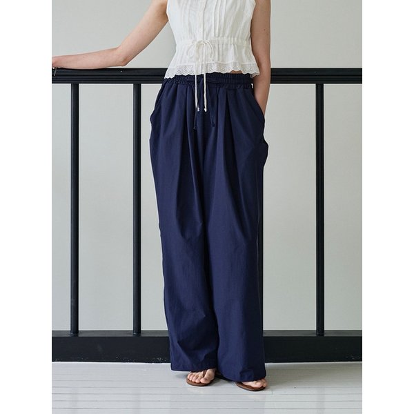 Summer String Banding Pants_Navy