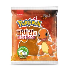 파이리의 화르륵 핫소스팡 1봉 포켓몬빵 삼립빵 90g