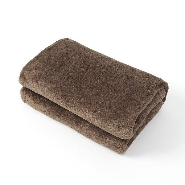 [홈앤시스]몽글몽글 극세사 항공담요(100x150cm) (초코브라운)