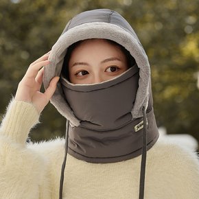 방한 패딩 후드 넥워머