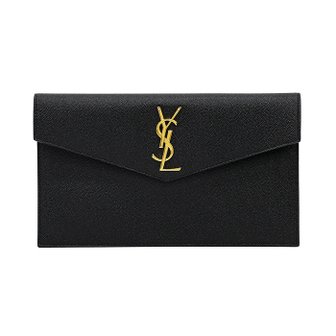 생로랑 YSL 금장 모노그램 업타운 파우치 블랙 565739 1GF0J 1000