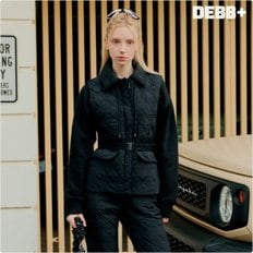 (DEBB+) 23FW 꾸뛰르 퀼팅 벨티드 베스트