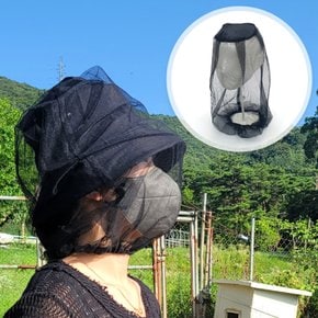 씌우는 얼굴모기장 블랙 얼굴모기장 양봉모자 벌모자 낚시모자 방충모자