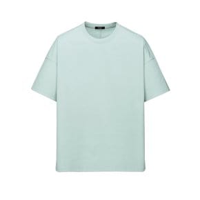 [25SS] 라이트 그린《LuxCool Phase》세미오버 라운드 티셔츠 ARTS5B303E1