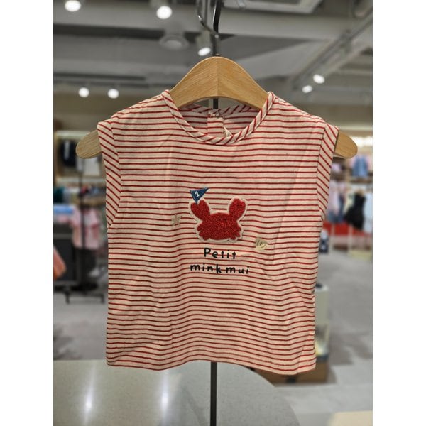 [파주점] (RD) 크랩레터링 민소매 셔츠  3531533301