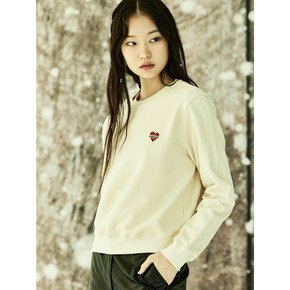 [WOMEN`S EDITION] NOMANTIC BASIC LOGO COTTON SWEAT SHIRT IVORY