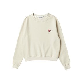 [WOMEN`S EDITION] NOMANTIC BASIC LOGO COTTON SWEAT SHIRT IVORY