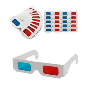 종이 3D안경 일회용 3D 적청안경 입체안경