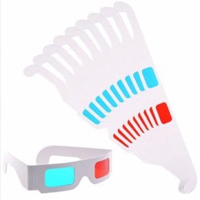 종이 3D안경 일회용 3D 적청안경 입체안경