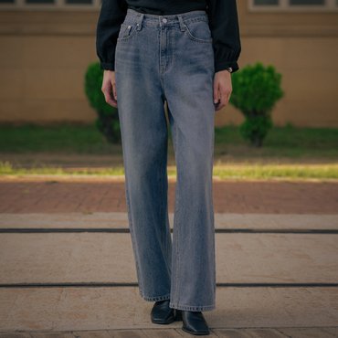 틸아이다이 Premium wide denim pants TIFA01DP02_Blue