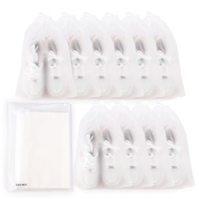 반투명 방수 멀티 파우치 10개세트/PVC 방수팩 여행용 파우치 세면도구 지퍼백 슬라이드형