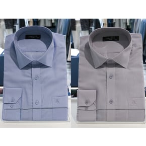 S/S  비즈니스 여름모달아사긴팔  클래식 남성와이셔츠 2종택1(LZRI801BL/LZRI801GR)
