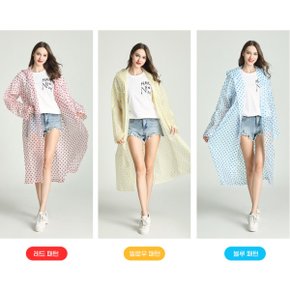 휴대용우의 유아 아동 남여공용 우의 방수용 우비 레인코트 편안한 야외할동 재사용 110cm~150cm 착용/블루