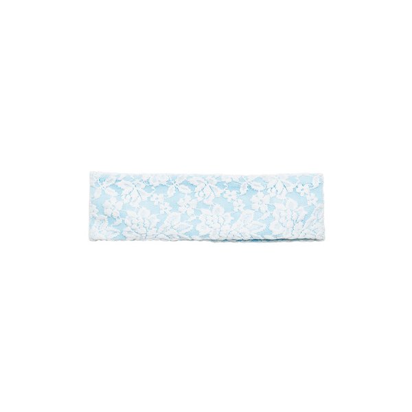 LAYERED LACE HAIRBAND AQUA