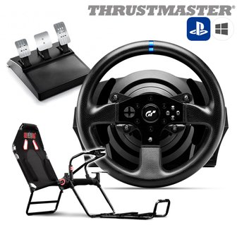 트러스트마스터 T300RS GT 레이싱휠+넥스트레벨레이싱 GTLite시트 패키지