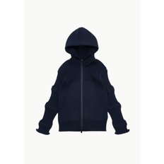 CFCL 24PS FLUTED HOODIE JACKET IN NAVY