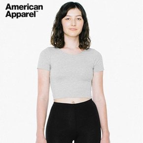 American Apparel 여성스판반팔 Grey