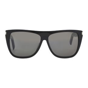 4158447 Saint Laurent Smoke Grey Rectangular Uni Sunglasses