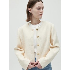 spring tweed jacket_cream