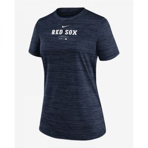 Boston 레드 Sox 어센틱 Collection Pract아이스 벨로시티 여성 드라이핏 MLB 반팔 티셔