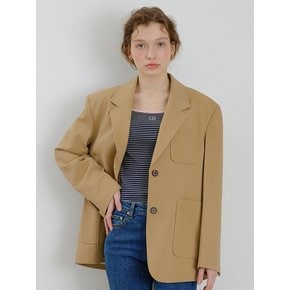 Tencel Out Pocket Jacket [BEIGE]