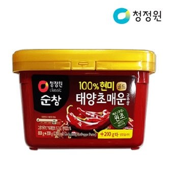  청정원 현미 매운고추장 800g+200g x6개