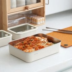 전자렌지 가능! 무연마 모노테일 세보리 스텐 304 전자렌지 보관용기 1900ml