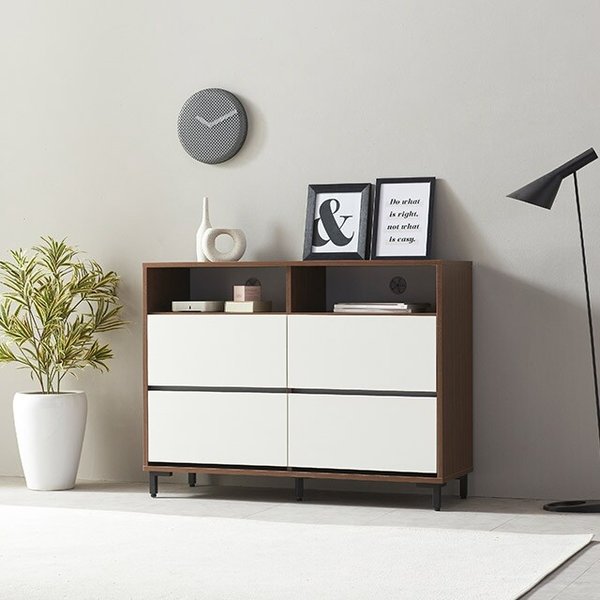 높은거실장 수납장 안방티비다이 TV다이 120cm P0000FYI (착불)