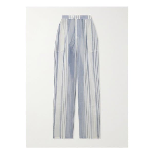 아드모나 누르 스트라이프 거즈 스트레이트 팬츠 1647597333917473