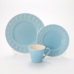 [WEDGWOOD] 웨지우드 페스티비티 블루 스타터세트 찻잔접시 3pcs