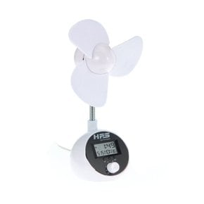 USB 선풍기(날짜 시계 온도계) 풍량 조절 (WD7C3D0)
