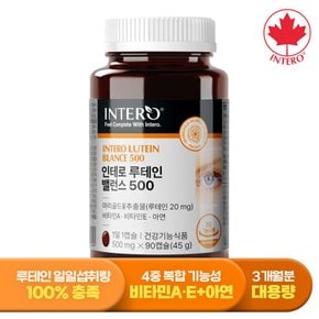 루테인 밸런스 500 90캡슐 (3개월분) 눈건강 비타민A 비타민E