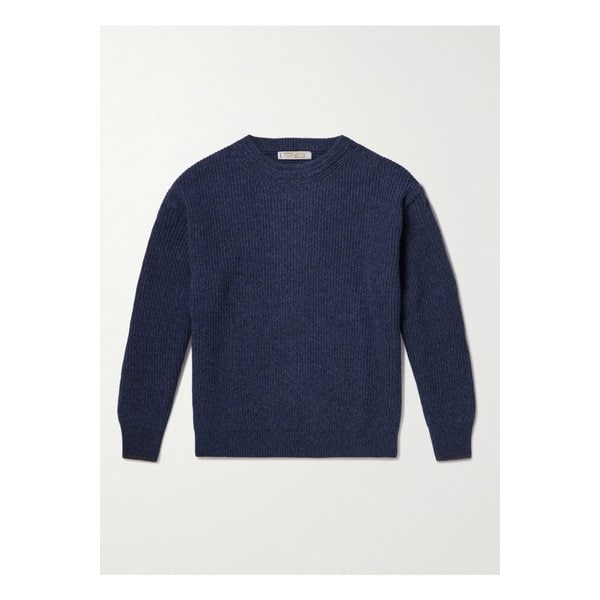 프리즘웍스 패치 울 혼방 스웨터 블루 46376663162897603