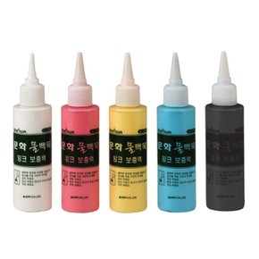 (문화) 더존 물백묵 잉크 보충액 (6개) (5칼라)