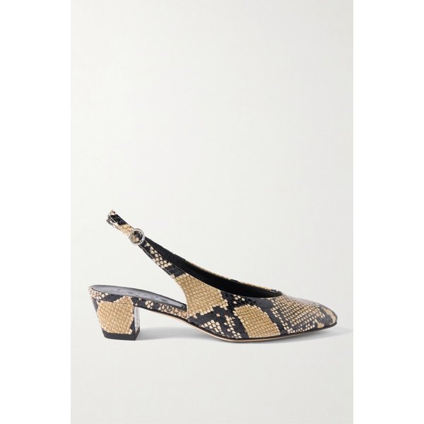 에이디 셀레스테 스네이크 이펙트 가죽 슬링백 펌프스 46376663162976831