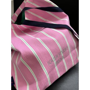 JOUER. Ayden Stripe Shoulder Bag. Sky pink