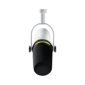 슈어 MV7+ 팟캐스트 XLR, USB-C 하이브리드 듀얼 마이크 (화이트)