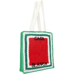 카사블랑카 멀티컬러 코튼 크로셰 토트백 AS24-BAG-095-01W Multi