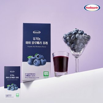  (g)[100 NFC 착즙] 보넬드 유기농 마이 블루베리 퓨레 20g*14포, 1박스